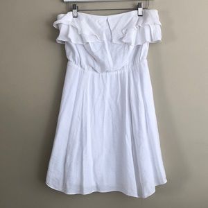 BCBGeneration White Strapless Dress
